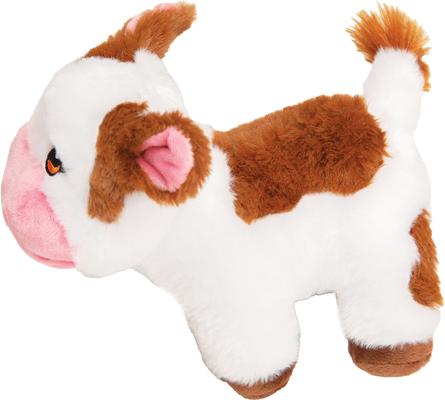 Show full view: Snugarooz Caitlin the Cow Squeaky Dog Plush Toy, White slide 2 of 7