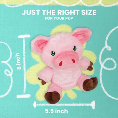 Show full view: Snugarooz Phat Pig Squeaky Dog Plush Toy, Pink slide 6 of 8