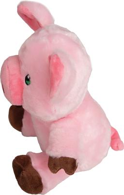 Show full view: Snugarooz Phat Pig Squeaky Dog Plush Toy, Pink slide 3 of 8