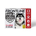 Frontline Shield Flea & Tick Treatment for Extra Large Dogs, 81 - 120 lbs, 3 doses (3-Month Protection)