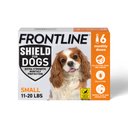 Frontline Shield Flea & Tick Treatment for Small Dogs, 11 - 20 lbs, 6 doses (6-Month Protection)