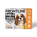Frontline Shield Flea & Tick Treatment for Small Dogs, 11 - 20 lbs, 3 doses (3-Month Protection)