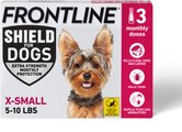 Frontline Shield Flea & Tick Treatment for Extra Small Dogs, 5 - 10 lbs, 3 doses (3-Month Protection)