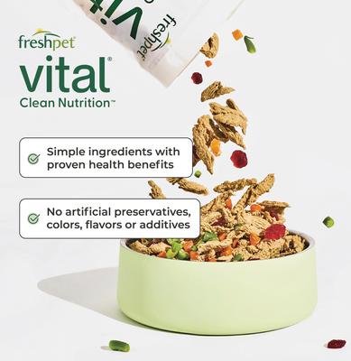 Show full view: Freshpet Vital Shredded Chicken Recipe with Sweet Potatoes & Carrots Fresh Dog Food, 4.5-lb bag slide 8 of 11