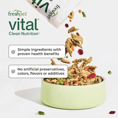 Show full view: Freshpet Vital Shredded Chicken Recipe with Sweet Potatoes & Carrots Fresh Dog Food, 18-lb bundle slide 9 of 11