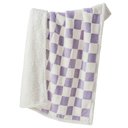 Lesure Waterproof Calming Double-Sided Jacquard Shag & Soft Sherpa Fleece Furniture Protector Dog & Cat Blanket, Purple, Small