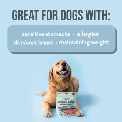 Show full view: Polkadog Salmon Skins Dehydrated Dog & Cat Treats, 3-oz bag slide 5 of 8