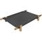 Show in main carousel: THE LICKER STORE Chester 32-in Modern Minimalist Wood Frame Elevated Outdoor Dog Bed, Graphite/Light Teak slide 7 of 7