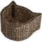 Show in main carousel: THE LICKER STORE Felix Cat-Shaped Hand Woven Water Hyacinth Cat Toy Organizer Baskets, Brown, 2 count slide 6 of 7