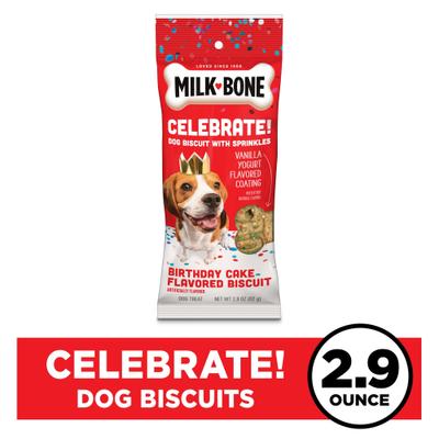 Show full view: Milk-Bone Extra-Large Dipped CELEBRATE! Crunchy Dog Treats, 2.9-oz pouch slide 4 of 12