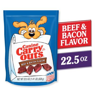 Show full view: Canine Carry Outs Beef & Bacon Flavor Dog Treats, 22.5-oz bag slide 3 of 8