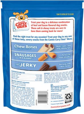 Show full view: Canine Carry Outs Beef & Bacon Flavor Dog Treats, 22.5-oz bag slide 4 of 8