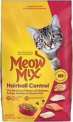 Meow Mix Hairball Control Dry Cat Food, 3.15-lb bag