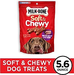 Milk-Bone Soft & Chewy Beef & Filet Mignon Recipe Dog Treats, 5.6-oz bag slide 2 of 8