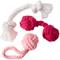 Show in main carousel: Pet Passion Christmas Brady Braided Rope Dog Tug Toy, 3 count, Pink Ombre slide 1 of 7