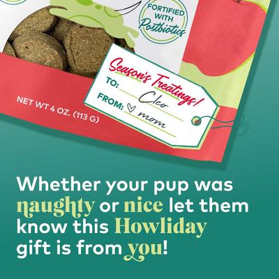 Show full view: Honest To Goodness Plant Snacks Howliday Apple Spice Recipe Dog Treats, 4-oz bag slide 7 of 8