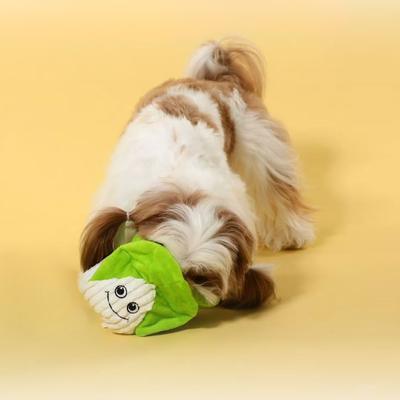 Show full view: EYS Hide-and-Seek Cabbage Plush Puzzle Interactive Dog Toy slide 10 of 10