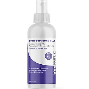 VetWELL Hydrocortisone with Pramoxine Dog & Cat Skin Care Spray, 4-fl oz bottle