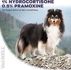 VetWELL Hydrocortisone with Pramoxine Dog & Cat Skin Care Spray, 4-fl oz bottle slide 2 of 7