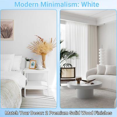 Show full view: Yafylly Furniture Style Nightstand Cabinet Hidden Cat Litter Box, White, Medium slide 5 of 8