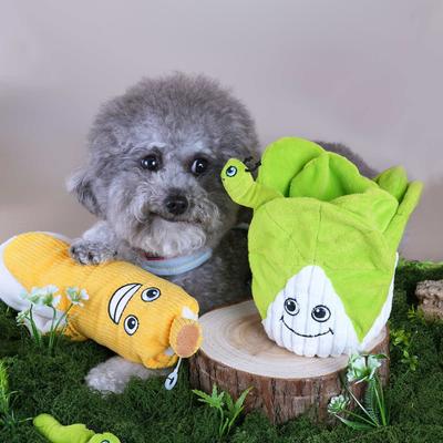 Show full view: EYS Hide-and-Seek Cabbage Plush Puzzle Interactive Dog Toy slide 5 of 10