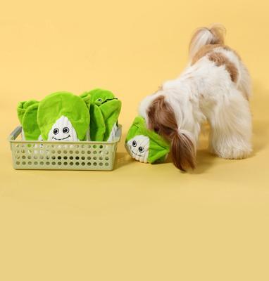 Show full view: EYS Hide-and-Seek Cabbage Plush Puzzle Interactive Dog Toy slide 7 of 10