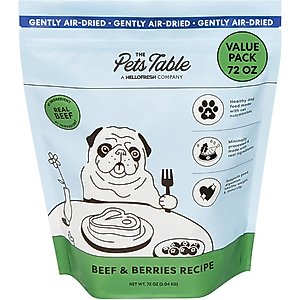 The Pets Table Beef & Berries Grain-Free Air-Dried Dog Food, 72-oz bag