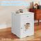 Show in main carousel: Yafylly Furniture Style Nightstand Cabinet Hidden Cat Litter Box, White, Medium slide 2 of 8