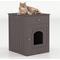 Show in main carousel: Yafylly Furniture Style Nightstand Cabinet Hidden Cat Litter Box, Brown, Medium slide 1 of 9