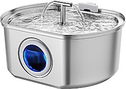Neareal VB-01 Stainless Steel Automatic Cat Water Fountain with 1 Filter & 1 Sponge, 108-oz