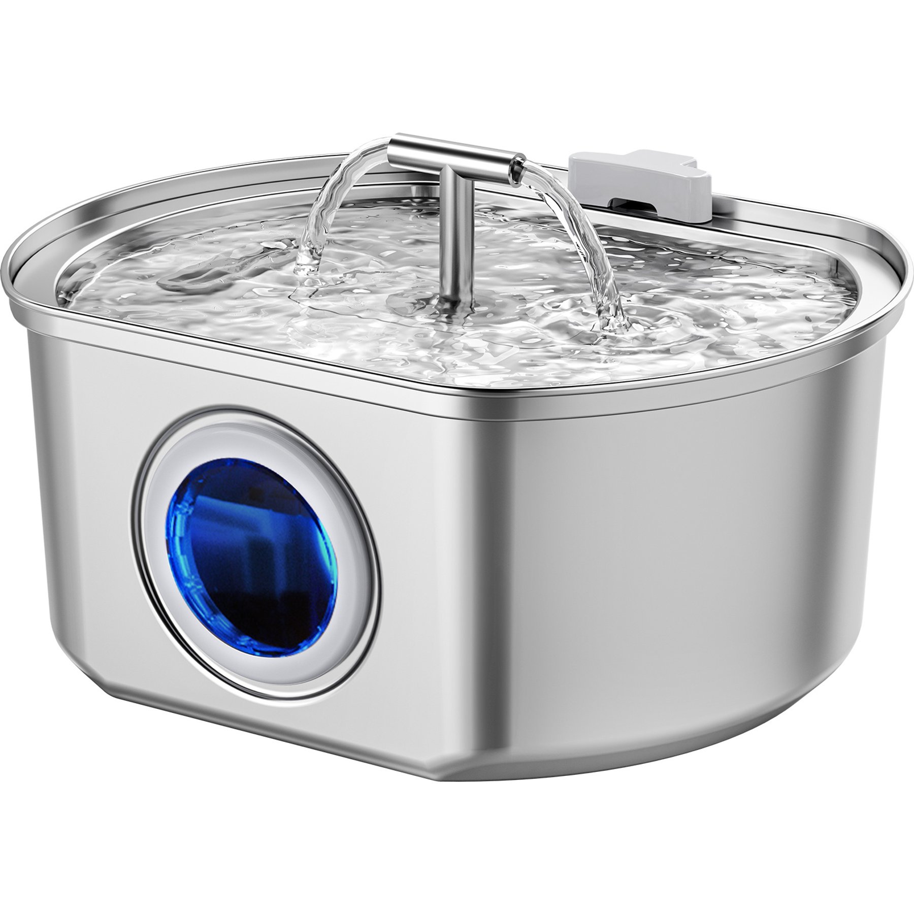 Neareal VB-01 Stainless Steel Automatic Cat Water Fountain with 1 Filter & 1 Sponge, 108-oz
