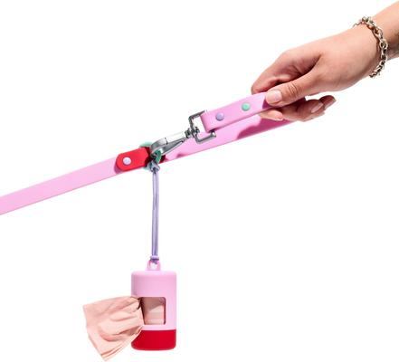 Show full view: Wild One Adjustable Waterproof Flex-Poly Coated Nylon Leash, Bubblegum Pink, Small: 4-ft long, 1/2-in wide slide 7 of 11