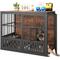 Show in main carousel: Yafylly Indoor Heavy Duty Double Door Dog Crate, Large, Rustic Brown slide 1 of 9