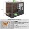 Show in main carousel: Yafylly Indoor Heavy Duty Double Door Dog Crate, Large, Rustic Brown slide 4 of 9