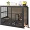 Show in main carousel: Yafylly Indoor Heavy Duty Double Door Dog Crate, Large, Grey slide 1 of 8