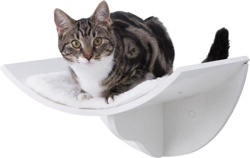 Show full view: TRIXIE Bed Wall Mounted Cat Shelf, White slide 4 of 6