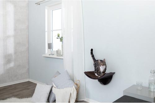 Show full view: TRIXIE Bed Wall Mounted Cat Shelf, Espresso-Brown slide 3 of 6