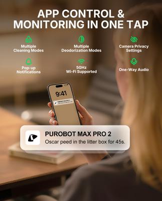 Show full view: PETKIT Purobot Max Pro 2 Automatic Cat Litter Box slide 7 of 9