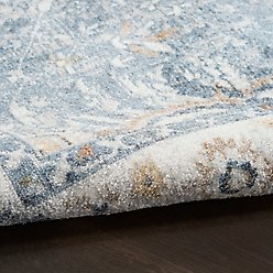 Nourison Astra Machine Washable ASW20 Floral Area Rug, Blue, 63 x 84-in slide 2 of 9