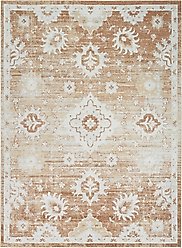 Nourison Astra Machine Washable ASW19 Floral Area Rug, Copper, 63 x 84-in