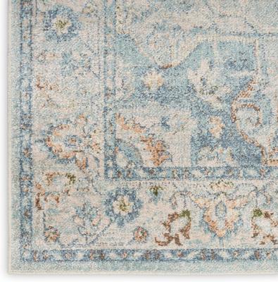 Show full view: Nourison Astra Machine Washable ASW12 Area Rug, Light Blue, 94 x 120-in slide 7 of 10