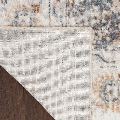 Show full view: Nourison Astra Machine Washable ASW16 Floral Area Rug, Ivory Multicolor, 94 x 120-in slide 5 of 9