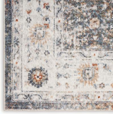 Show full view: Nourison Astra Machine Washable ASW16 Floral Area Rug, Ivory Multicolor, 94 x 120-in slide 6 of 9