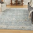 Show in main carousel: Nourison Astra Machine Washable ASW16 Floral Area Rug, Teal Beige, 94 x 120-in slide 7 of 9