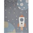 Show in main carousel: Nourison Astra Machine Washable ASW06 Graphic Area Rug, Sky Blue, 94 x 120-in slide 1 of 9