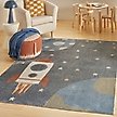 Show in main carousel: Nourison Astra Machine Washable ASW06 Graphic Area Rug, Sky Blue, 63 x 84-in slide 7 of 9