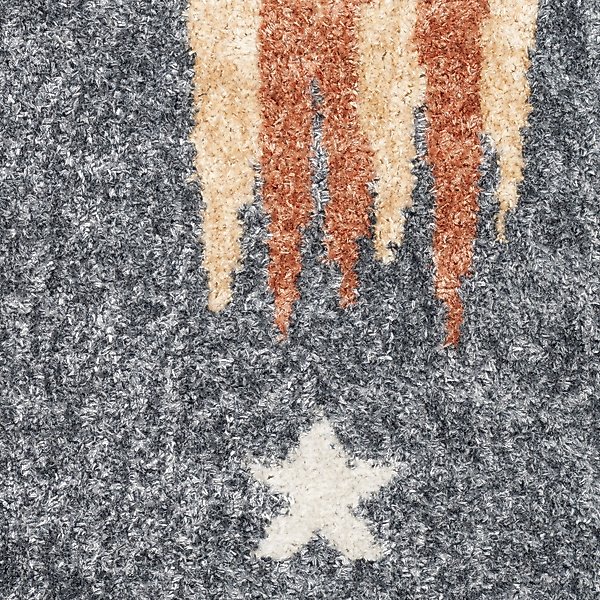 Show full view: Nourison Astra Machine Washable ASW06 Graphic Area Rug, Sky Blue, 94 x 120-in slide 4 of 9