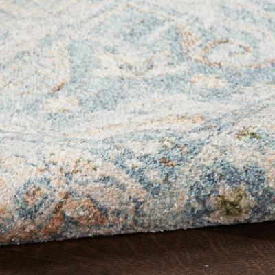 Show full view: Nourison Astra Machine Washable ASW12 Area Rug, Light Blue, 94 x 120-in slide 4 of 10
