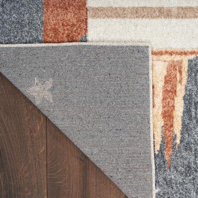 Show full view: Nourison Astra Machine Washable ASW06 Graphic Area Rug, Sky Blue, 63 x 84-in slide 6 of 10