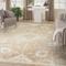 Show in main carousel: Nourison Astra Machine Washable ASW19 Floral Area Rug, Ivory Gold, 94 x 120-in slide 7 of 9